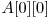  A[0][0] 
