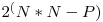 2^(N*N-P)