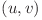 (u, v)