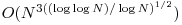O(N^{3((\log \log N)/\log N)^{1/2}})