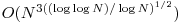 O(N^{3((\log \log N)/\log N)^{1/2}})