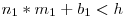 n_1 * m_1 + b_1 < h