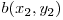  b(x_{2}, y_{2}) 