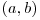  (a, b) 