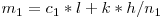 m_1 = c_1 * l + k * h / n_1